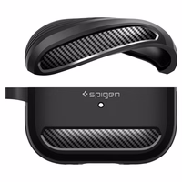 Spigen Rugged Armor viedtālruņa apvalks Apple AirPods Pro 1 / 2 - matēts melns