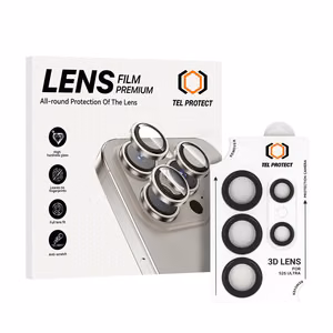 Защитное стекло Tel Protect 3D Lens на камеру Samsung Galaxy S24 Ultra черный (линзы 5 шт.)