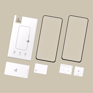 Tech-Protect Glass Fit+ 2-pack tempered glass for Samsung Galaxy S25 FE - black