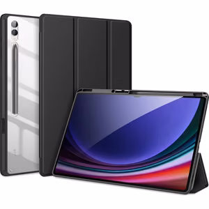 DUX DUCIS TOBY vāciņš ar zīmuļa turētāju SAMSUNG Tab S10 Ultra/S9 Ultra/S8 Ultra melns
