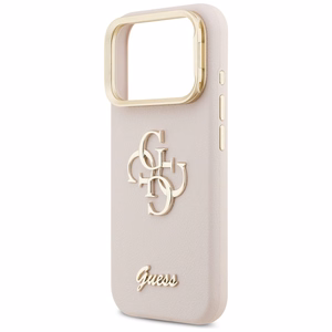 GUESS viedtālruņa apvalks IPHONE 17 Pro GUHCP17LPCS4GSP (Grained PU Big 4G & Stand Camera) rozā