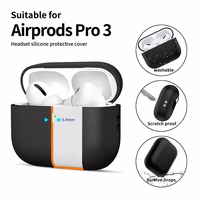 Tech-Protect silikona maciņš AirPods Pro 3 melns
