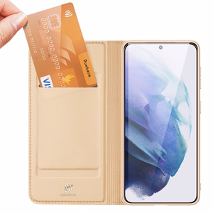 Dux Ducis Skin Pro vāciņš atverams vāciņš Samsung Galaxy S22 + (S22 Plus) zelta