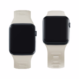 3mk silikona siksniņa Apple Watch, 42/44/45/46/49 mm, Nude, lielais izmērs