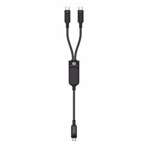 Acefast C5 USB-C - USB-C / USB-C 2in1 100W 480Mb/s cable - black