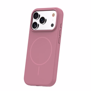 Silicone Thin Mag vāciņš iPhone 15 6,1" rozā