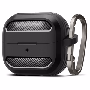 Spigen Rugged Armor viedtālruņa apvalks Samsung Galaxy Buds 3 / 3 Pro - melns