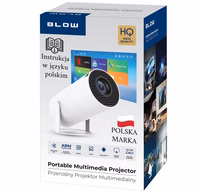 BLOW AndroidTV HD Cinema balts portatīvs Projektors