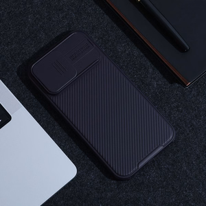 Nillkin CamShield Pro Case iPhone 14 Pro Max бронированный чехол с защитой камеры синий