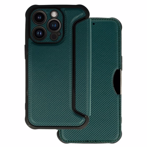 Razor Carbon viedtālruņa apvalks iPhone 14 Pro tumši zaļš
