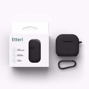 Etteri silikona maciņš AirPods 4 melns