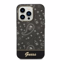 Guess Bandana Paisley Viedtālruņa apvalks iPhone 14 Pro Max 6.7" - melns