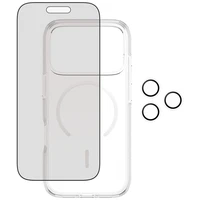 CARE by PanzerGlass flagmanis privātuma 3in1 apvalks + privātuma stikls + lēca iPhone 17 Pro