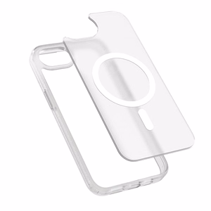 Crong Hybrid Matte Magnetic MagSafe vāciņš ierīcei iPhone 17e / 16e, balts