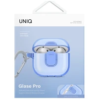 Uniq Glase Pro apvalks AirPods 4 - zils