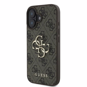 Guess 4G lielā logotipa viedtālruņa apvalks iPhone 16 - brūns
