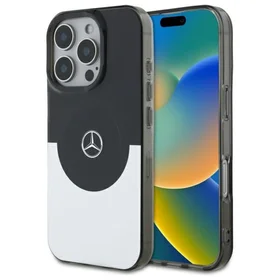 Mercedes Divu slāņu BiColor MagSafe korpuss viedtālrunim iPhone 16 Pro - sudrabots (m)