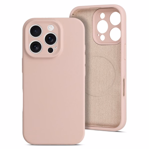 MagColor Pure viedtālruņa apvalks Iphone 15 Pro pūdera rozā