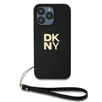 DKNY Viedtālruņa apvalks ar siksniņu un logotipu iPhone 14 Pro Max - melns