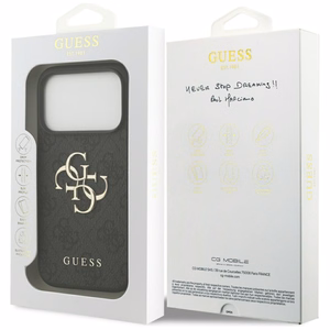 Guess 4G Big Logo Чехол для iPhone 17 Pro - чёрный
