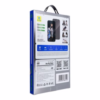 5D Mr. Monkey aizsargstikls – Samsung Galaxy S25 Edge melns (Strong Privacy)