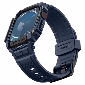 Maciņš SPIGEN RUGGED ARMOR ”PRO” APPLE WATCH 10 (46 MM) tumši zils