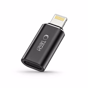 Tech-Protect UltraBoost Lightning (spraudnis) / USB-C (ligzda) adapteris - melns
