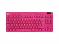 Logitech G PRO X TKL keyboard Gaming RF Wireless + Bluetooth QWERTY US International rozā