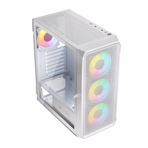 Logic PORTOS ARGB MINIDI USB 3.0 datora korpuss, balts