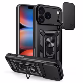 Defender Slide maciņš for iPhone 17 Pro Max 6,9" melns