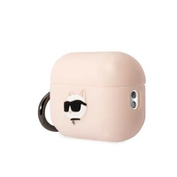 KLAP2RUNCHP AirPods Pro 2 vāciņš rozā silikons Choupette Head 3D
