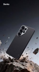 Benks Magnetic Armor Pro Kevlar maciņš metāla rāmis 600D G050 priekš Samsung Galaxy S26 Ultra melns