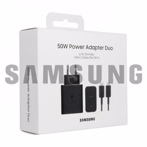 Charger Samsung EP-T5020XB Black 50W (incl. packing) + Type-C cable / 100% Genuine