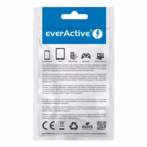 everActive CBS-1IW USB Lightning kabelis 1m - balts, silikona, ātrā uzlāde, 2,4A
