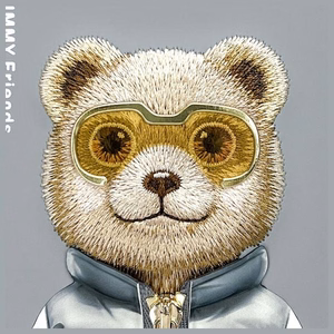 Nimmy Cool&Cute 2.0 Lāča viedtālruņa apvalks iPhone 15 - pelēks