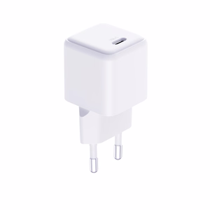 3mk Hyper Charger PD GaN 25W sienas lādētājs ar USB-C kabeli – balts