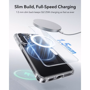 ESR Classic Hybrid Kickstand MagSafe futrālis Samsung Galaxy S26+ - Caurspīdīgs