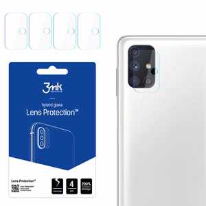 Hibrīda stikls 3MK Hibrīda stikls kameras SAMSUNG GALAXY M51 priekš kamerai 4 gab.