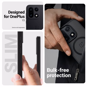 Crong Hybrid Matte Magnetic MagSafe aizsargvāciņš OnePlus 15, melns
