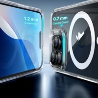 ESR Classic Hybrid Halolock Magnētiskais viedtālruņa apvalks + rūdītais stikls iPhone 16 Pro - caurspīdīgs