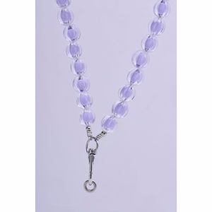 COLORFUL tālruņa siksniņa, tālruņa piekariņš / auklas garums 120 cm (60 cm cilpā) / ap kaklu – violets