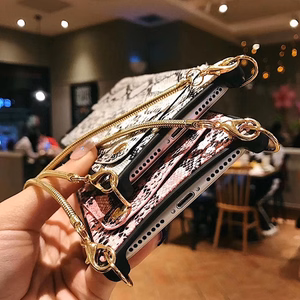 Сумка - кожаный чехол Snake - Iphone XS Max серый