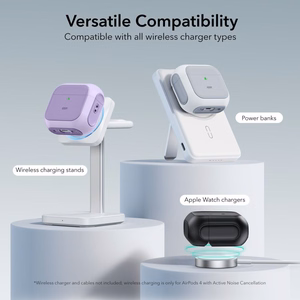 ESR Orbit Halolock Magnētiskais viedtālruņa apvalks Apple AirPods 4 - violets
