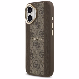 Guess viedtālruņa apvalks iPhone 17 HC MAGSAFE PU W/ 4G PU STRIPE brūns