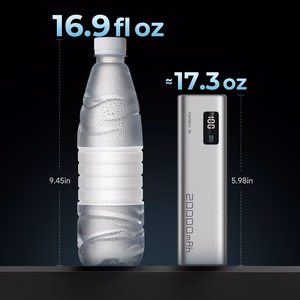 Cuktech CUKP200XGLGR 100W 20000mAh Portatīvais lādētājs 2 x USB-C 1 x USB-A - pelēks