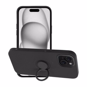 Чехол для телефона "Silicone Ring" для Xiaomi Redmi Note 13 Pro 5G / Poco X6 5G чёрный