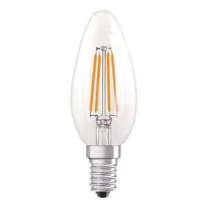 Osram Parathom Classic Filament E14 – 3.4 W LED spuldze, silti balta