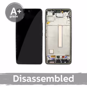 LCD Displejs Saderīgs ar Samsung A536 A53 5G ar Frame / Zils / (10/10 Used)