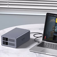 Orico 9828RU3 2 Big DAS Solution ProRAID disku masīvs 2 2,5"/3,5" SATA HDD/SSD diskdziņiem ar RAID kontrolieri - pelēks