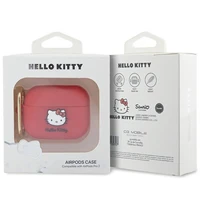 Hello Kitty silikona 3D Kitty galvas apvalks AirPods Pro 2 (2022/2023) - fuksijas